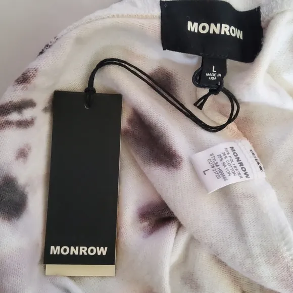 Monrow Tie Dye Pull On Shorts Size L New