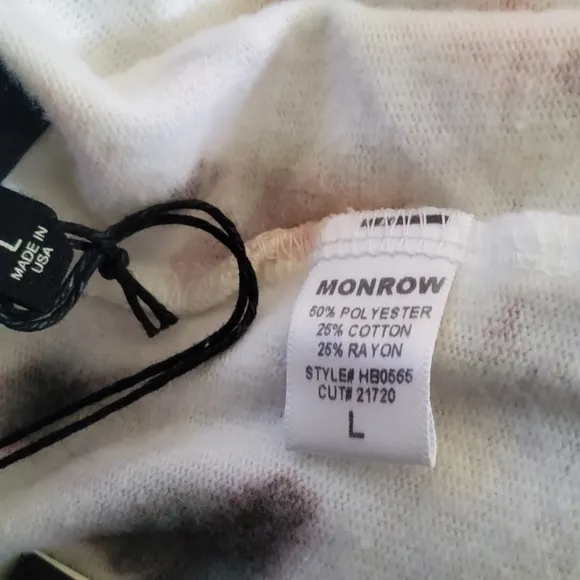 Monrow Tie Dye Pull On Shorts Size L New