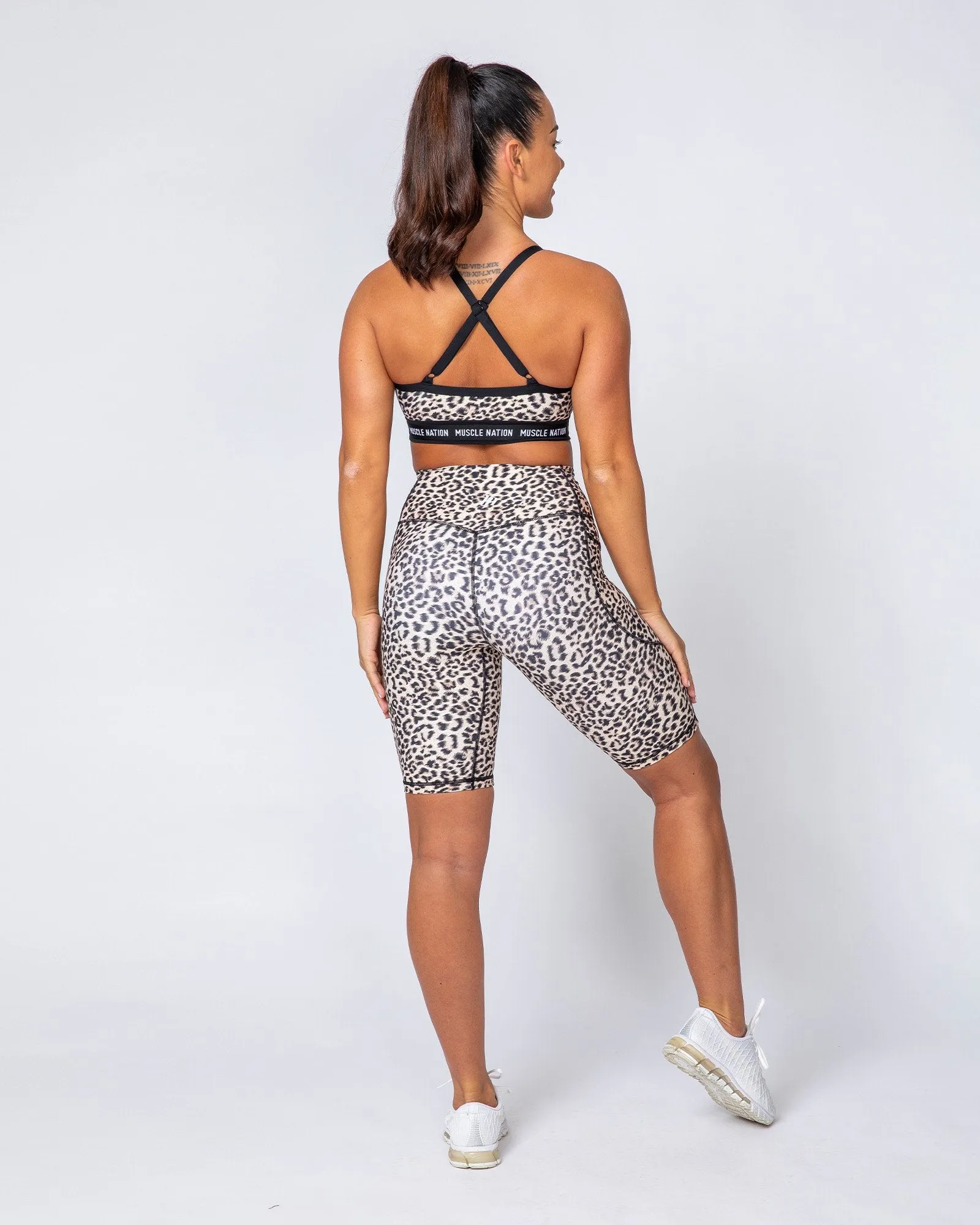 Motion Pocket Referee Shorts - Yellow Leopard