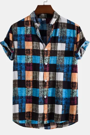 Multi Color Plaid Thin Shirts