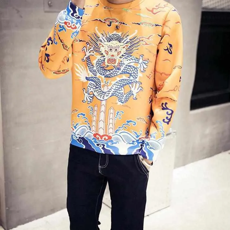Neo Classic Dragon Pullover Sweater