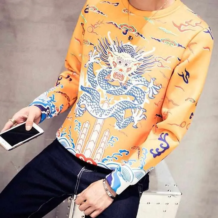 Neo Classic Dragon Pullover Sweater