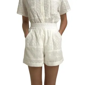 NEW FRNCH doris short in blanc