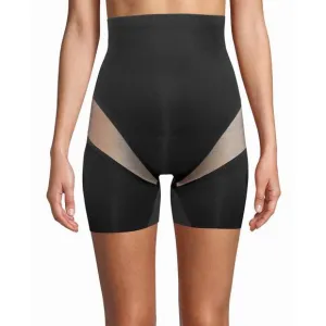 NEW NICOLE MILLER 2-pack scuba high waisted shaping shorts in nm black and café