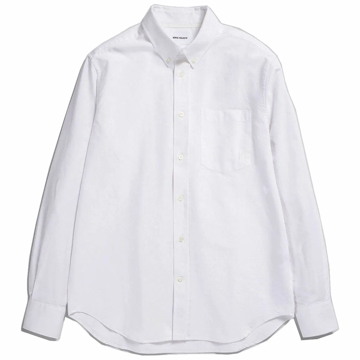 Norse Projects Algot Oxford Monogram White