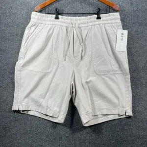 NWT Athleta Ferallon Bermuda Shorts Women's 18 White Mid Rise Drawstring Casual