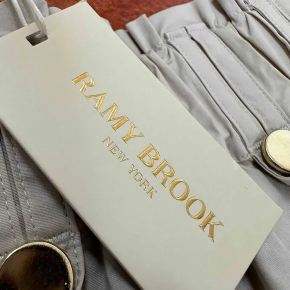 NWT Ramy Brook Sandstone Tie Belt Paperbag Zaydie Shorts Size 6
