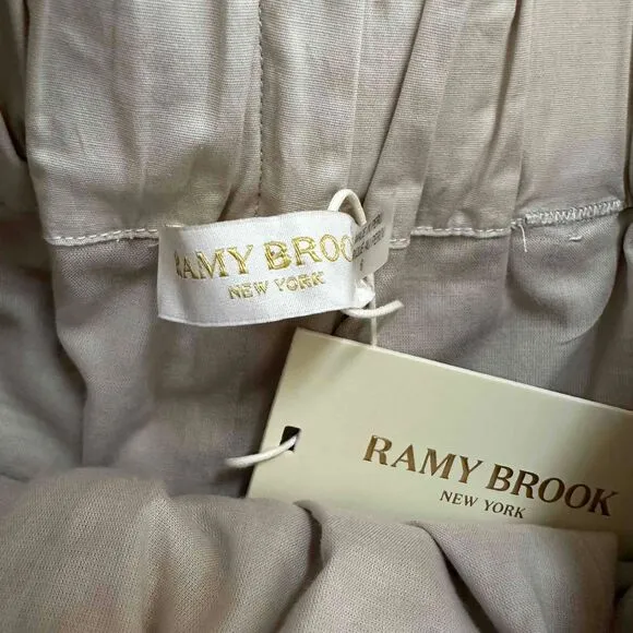 NWT Ramy Brook Sandstone Tie Belt Paperbag Zaydie Shorts Size 6