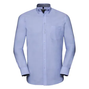 Organic Cotton Long Sleeve Oxford Shirt: Russell Collection