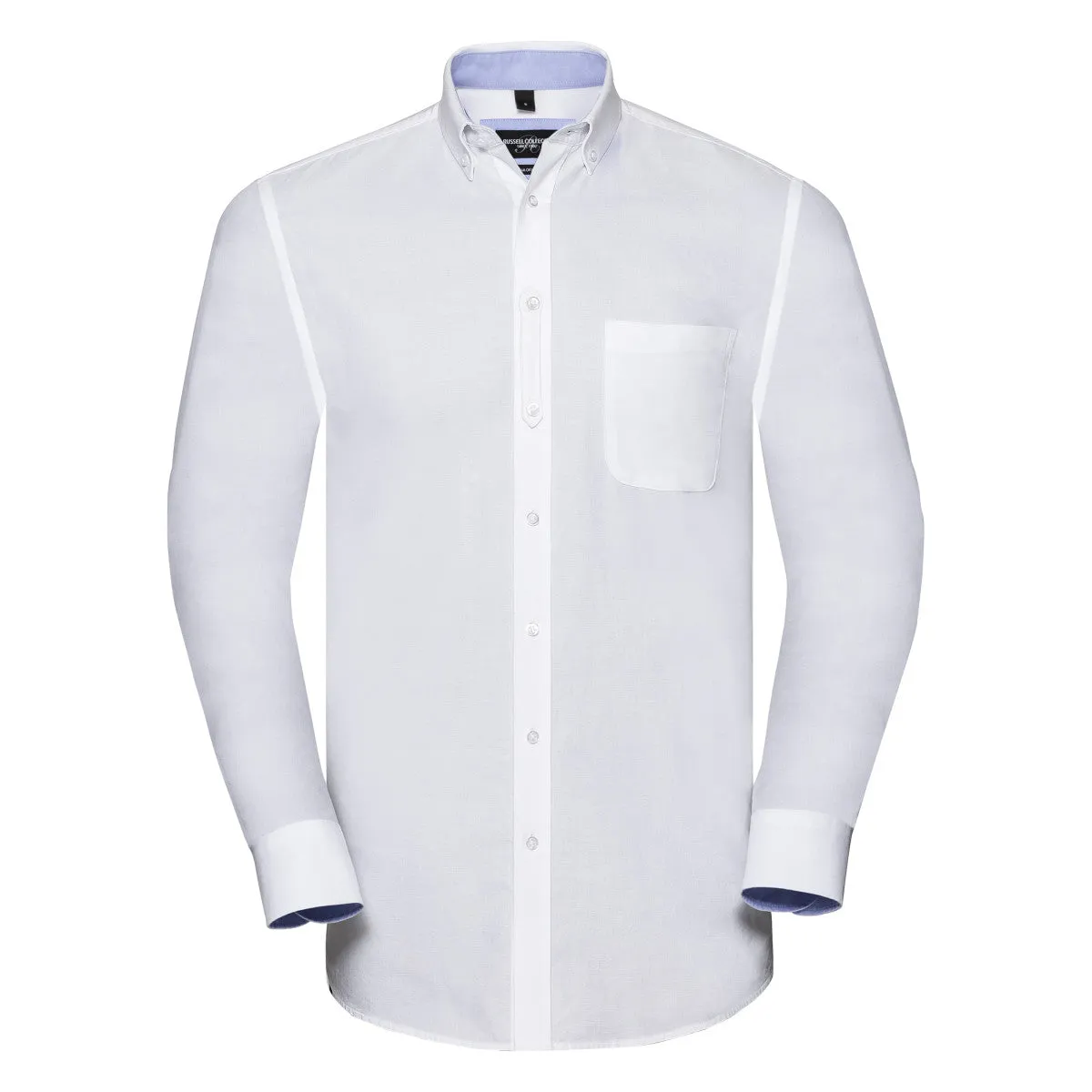 Organic Cotton Long Sleeve Oxford Shirt: Russell Collection