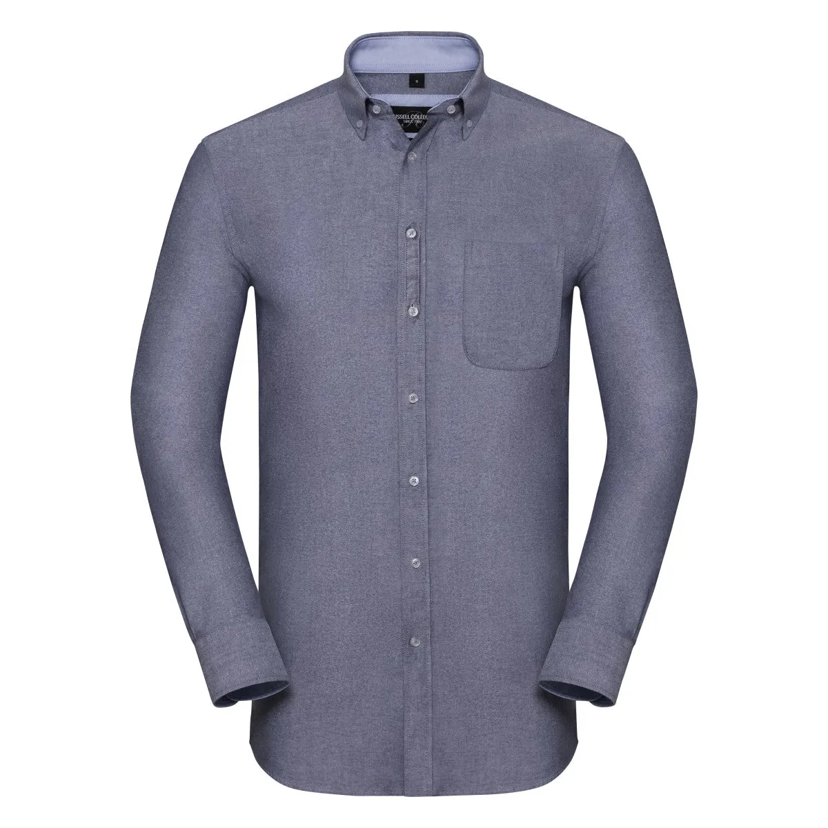 Organic Cotton Long Sleeve Oxford Shirt: Russell Collection
