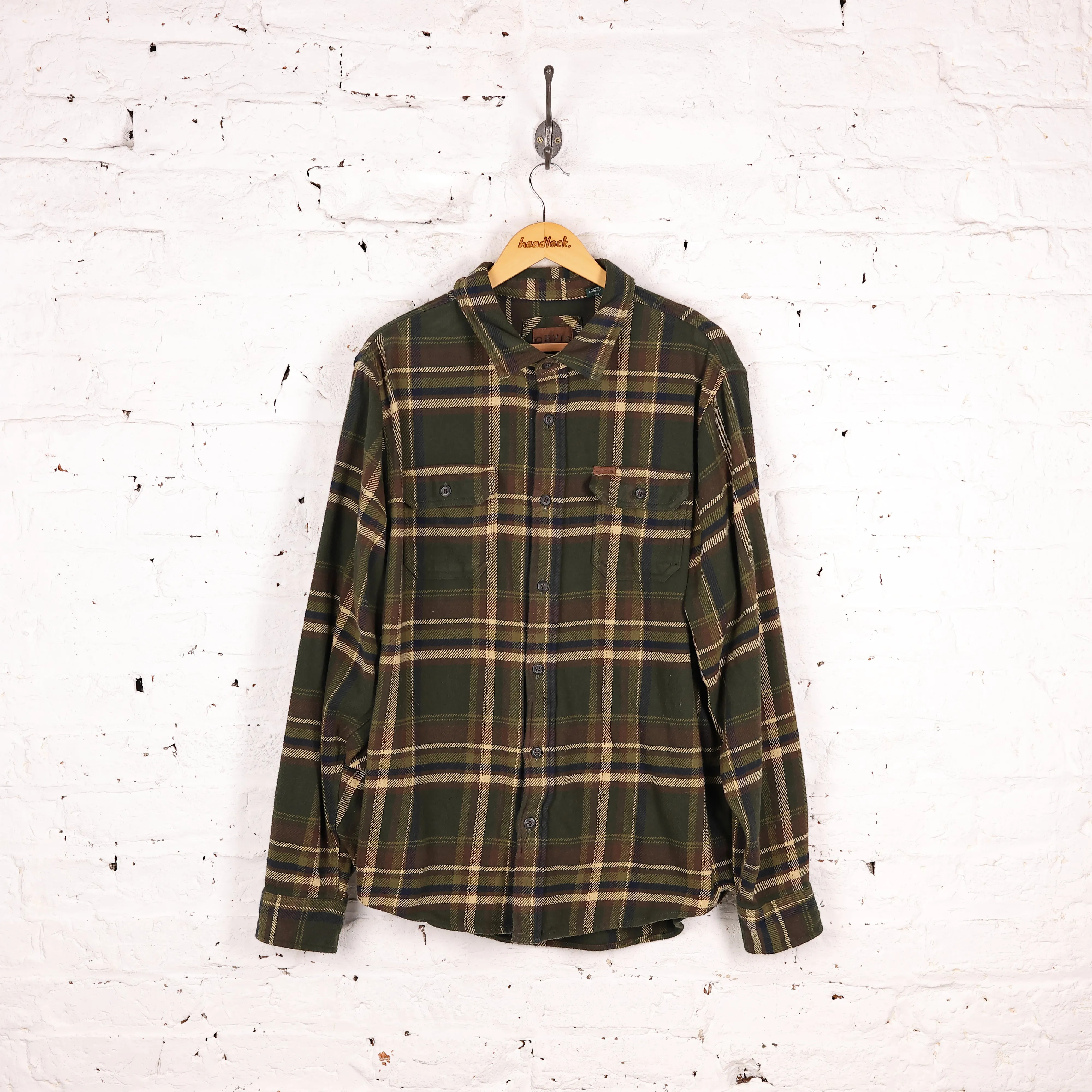 Orvis Plaid Check Shirt - Green - XL