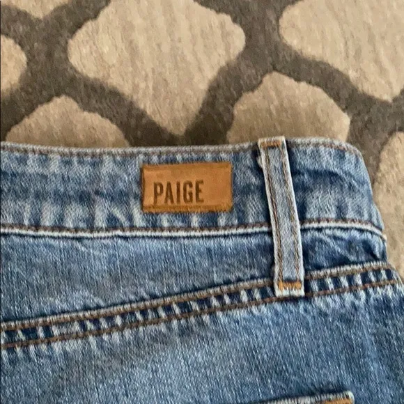 PAIGE DENIM High Waisted Denim Shorts