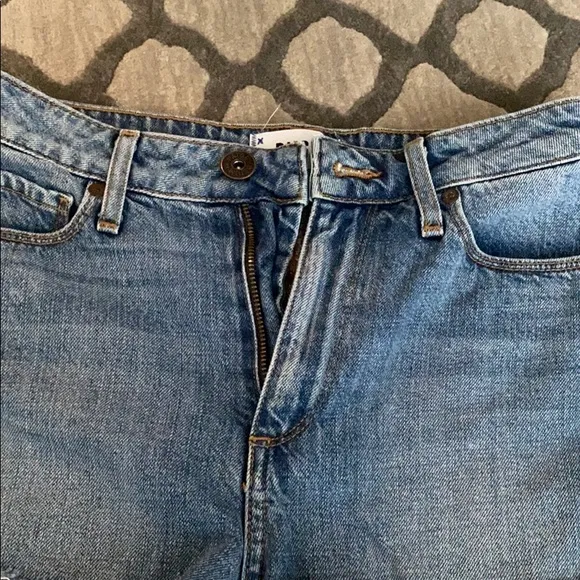 PAIGE DENIM High Waisted Denim Shorts