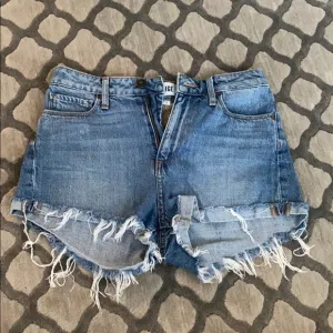 PAIGE DENIM High Waisted Denim Shorts