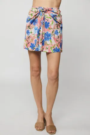 Paris Mini Skirt Sky Bloom