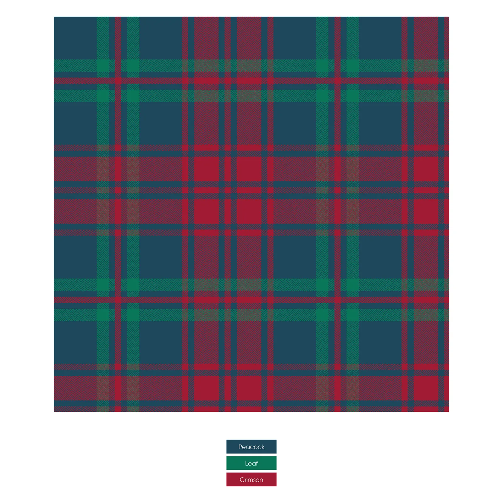 Peacock Plaid Long Sleeve Polo Kickee Pants  - Holiday