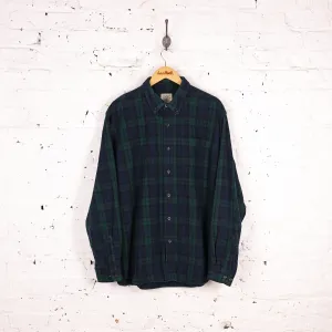 Plaid Check Shirt - Green - L