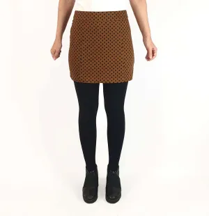 Princess Highway mustard polka dot mini skirt size 10 (best fits 8)