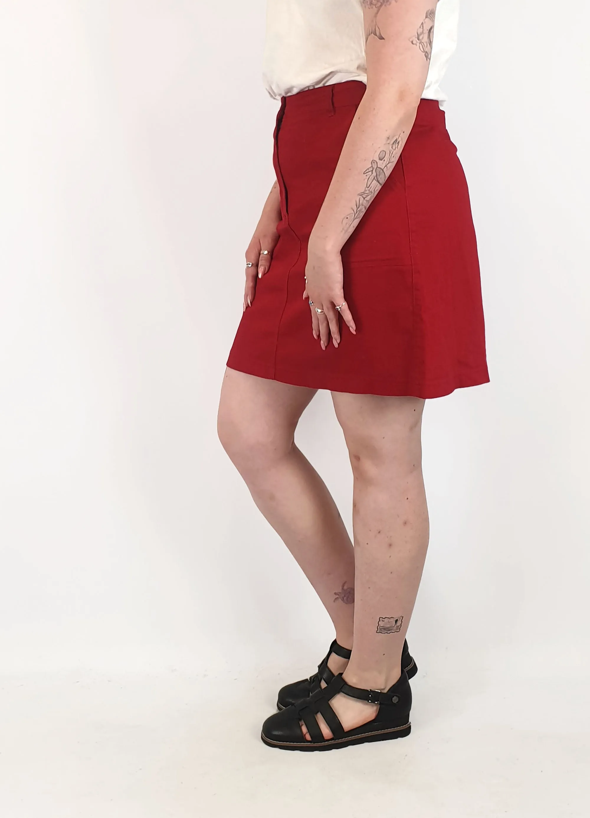 Princess Highway red skirt size 12