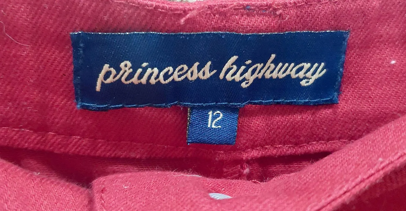 Princess Highway red skirt size 12