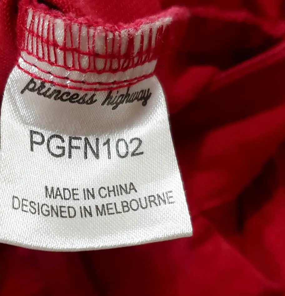Princess Highway red skirt size 12