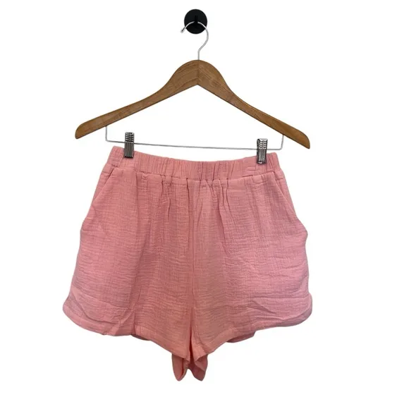 Princess Polly Mateo Shorts In Pink Size 6