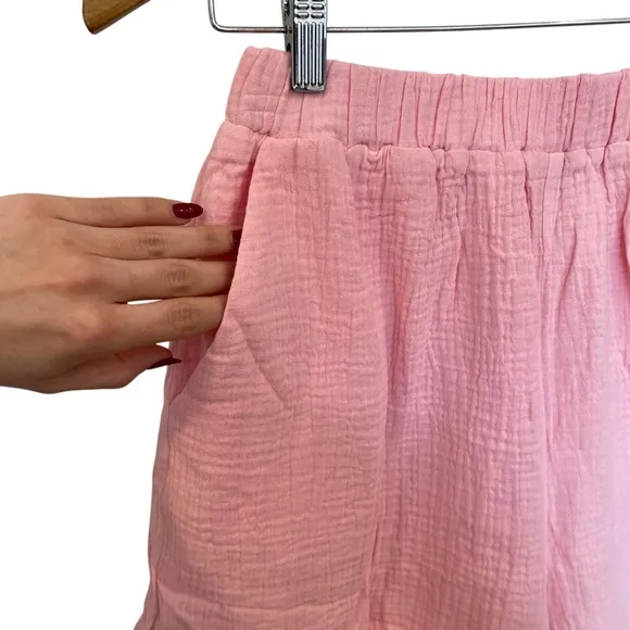 Princess Polly Mateo Shorts In Pink Size 6