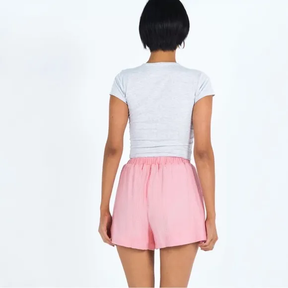 Princess Polly Mateo Shorts In Pink Size 6