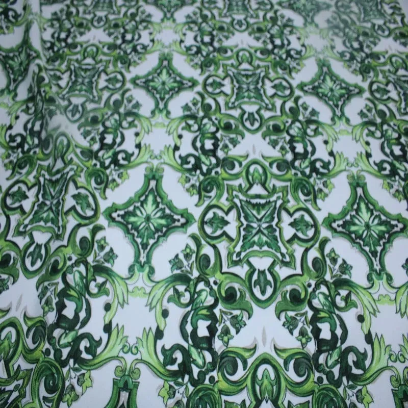 Printed Mini Matt DES.18 COL.5 Green/White 150cm