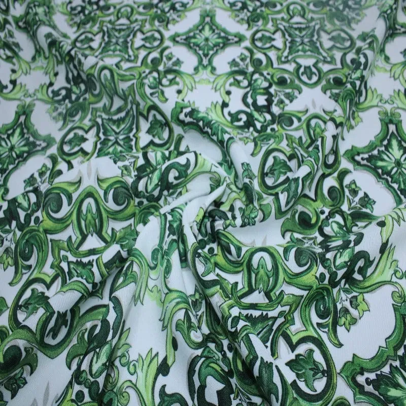 Printed Mini Matt DES.18 COL.5 Green/White 150cm