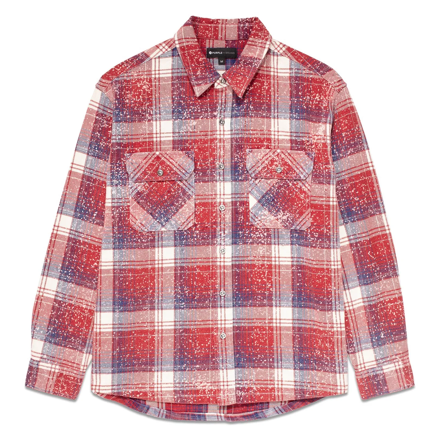Purple Brand Plaid Long Sleeve Shirt 'Red/Navy'