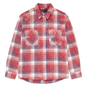 Purple Brand Plaid Long Sleeve Shirt 'Red/Navy'