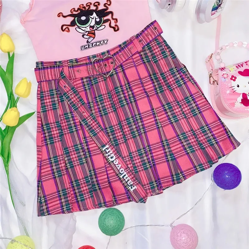 "FAN LOVE GIRL" SKIRT N022302