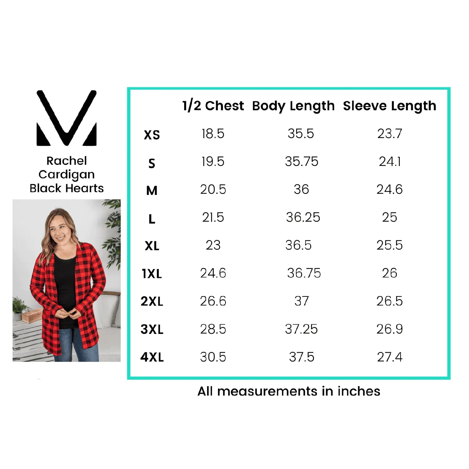Rachel  Long Sleeve Cardigan - Buffalo Plaid
