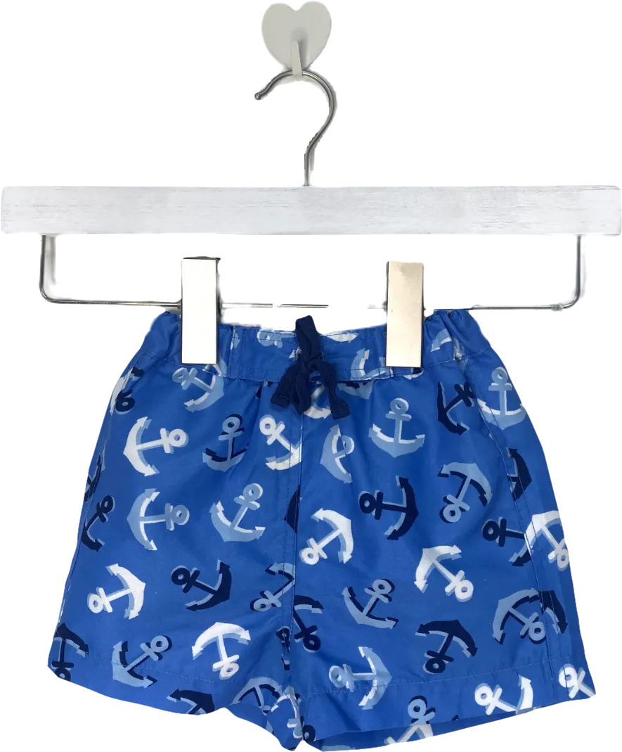Rachel Riley Blue Anchor Shorts 9-12 Months