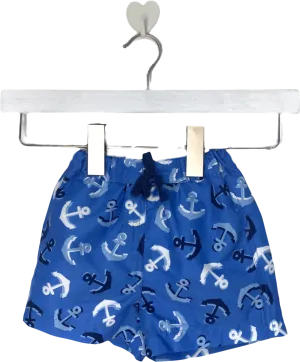 Rachel Riley Blue Anchor Shorts 9-12 Months