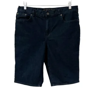 Ralph Lauren dark wash denim bermuda jean shorts