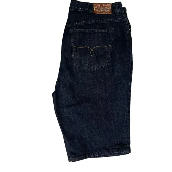 Ralph Lauren dark wash denim bermuda jean shorts