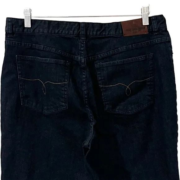 Ralph Lauren dark wash denim bermuda jean shorts