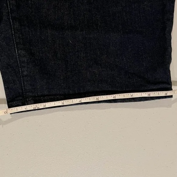 Ralph Lauren dark wash denim bermuda jean shorts