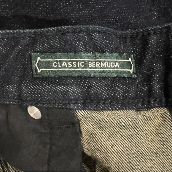 Ralph Lauren dark wash denim bermuda jean shorts