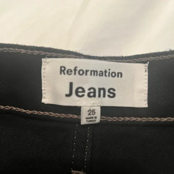 Reformation Alyssa high rise Jean shorts