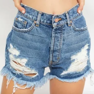 REVICE Denim Malibu Cutoffs Shorts Topanga Wash Distressed {NN13}