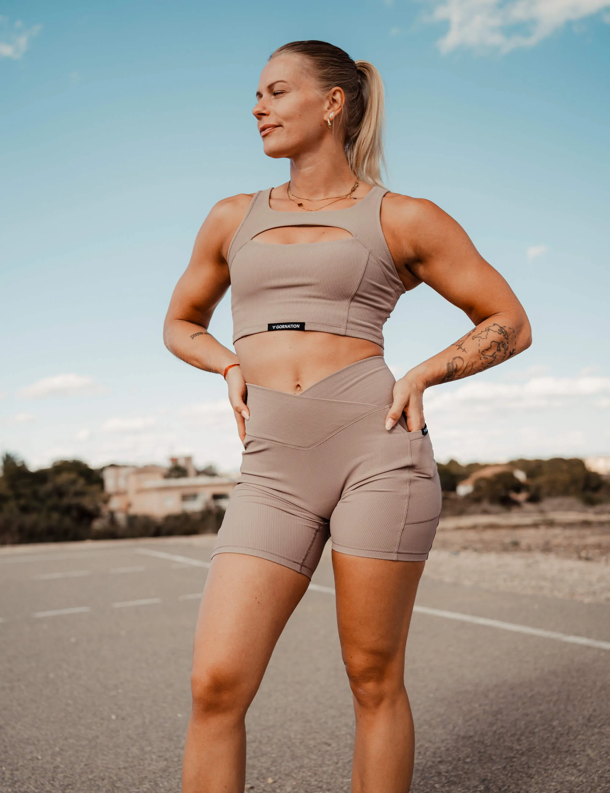 Rib Shorts Women