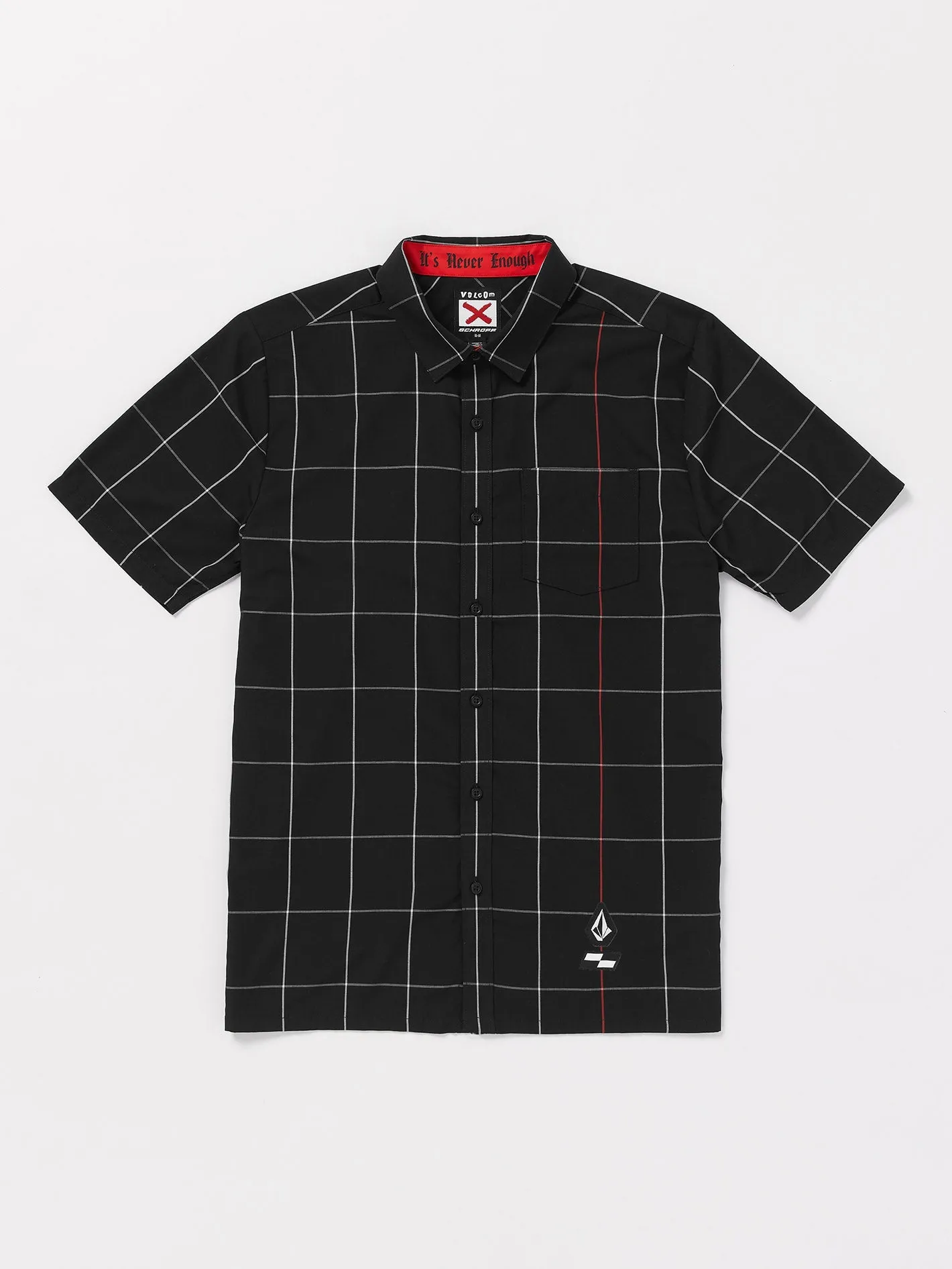 Schroff X Volcom Plaid Shirt - Black
