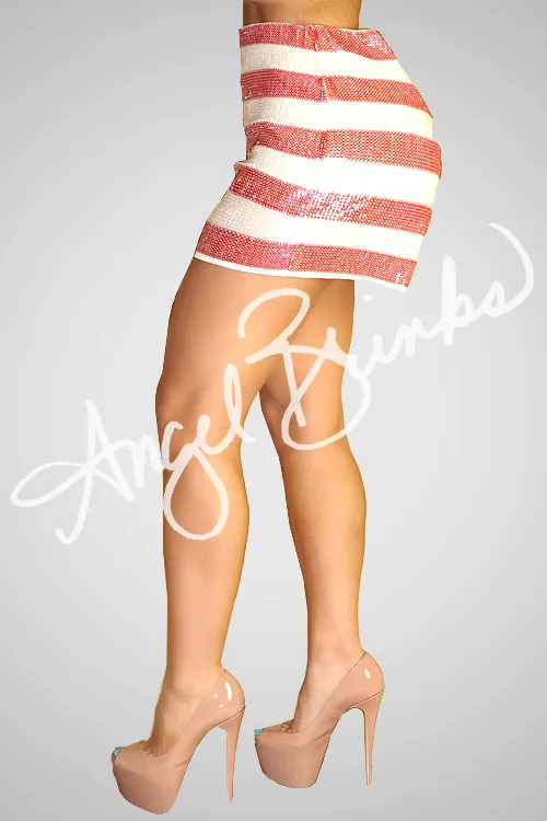 Sequin Flag Shorts