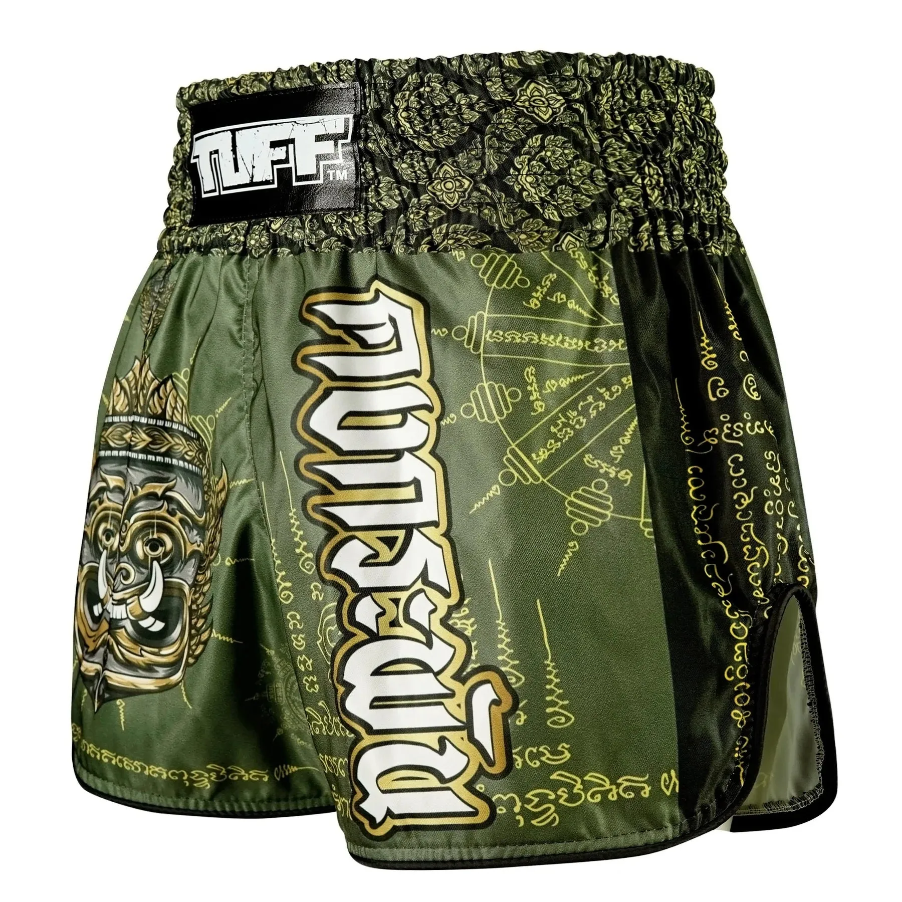 Shorts de Muay Thai Tuff High Cut Retro "The Inmortal Yaksa"