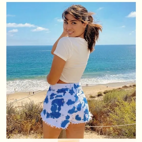 Show Me Your Mumu Indigo Tie Dye Shorts