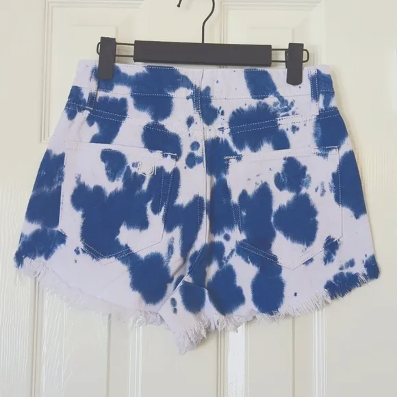 Show Me Your Mumu Indigo Tie Dye Shorts